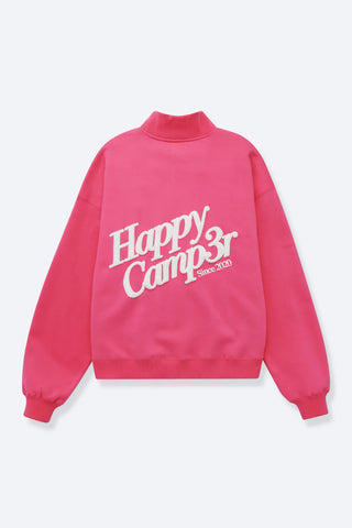 Happy Camp3r Hot Pink Mockneck Sweatshirt