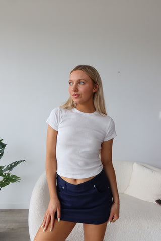 Navy Mini Skort