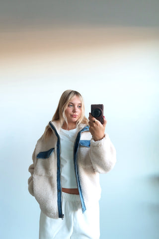 Thread and Supply Leona Denim and Sherpa Jacket