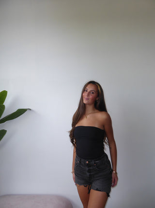 Soft Black Tube Top