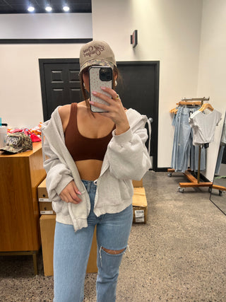 Brown Studio Wavy Bra Top