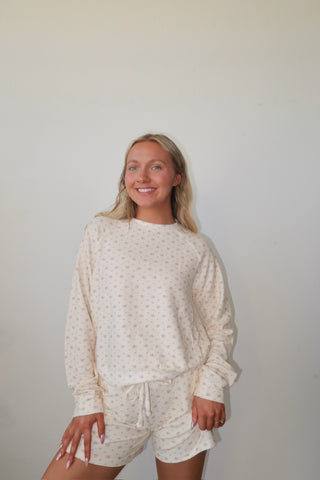 Vintage Flower Cloud Lounge Crewneck