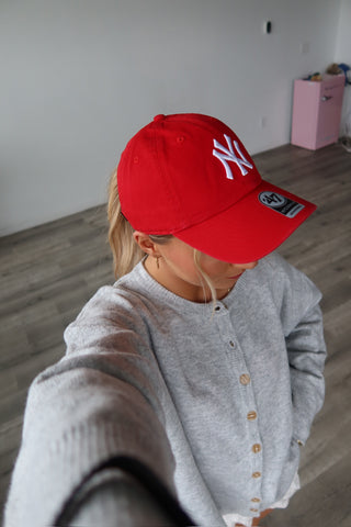Red New York Yankees 47’ Brand Baseball Hat