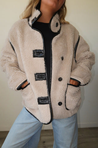Reversible Faux Shearling Jacket