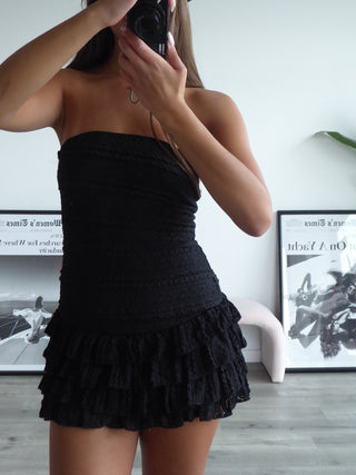 Strapless Ruffle Dress