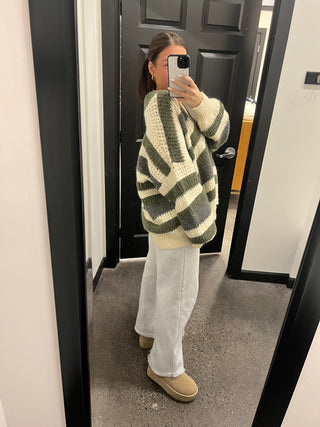 Oversized Multicolor Cardigan