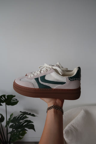 Steve Madden Dodge White And Green Sneakers