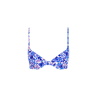 Kulani Kinis Slim Underwire Bra Bikini Top - Ocean Colada