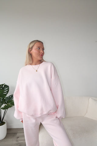 Pale Pink Staple Oversized Crewneck