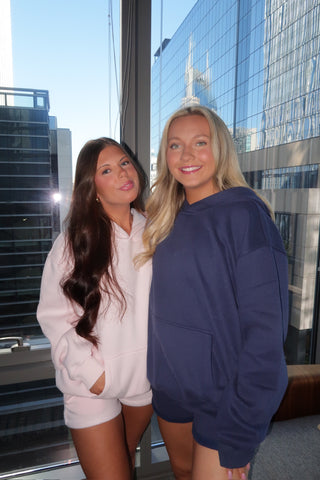 Pale Pink Staple Oversized Hoodie