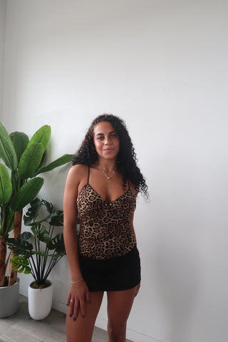 Leopard V-Neck Tank Top