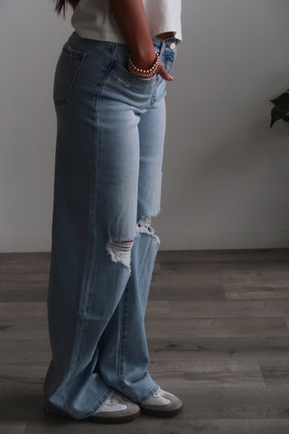 Flying Monkey High Rise Wide Leg Jeans