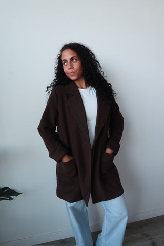 Thread And Supply Chocolate Brown Willa Coat