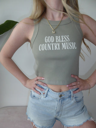 “God Bless Country Music” Tank Top