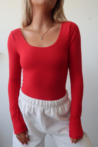 Red Butter Soft Round Neck Long Sleeve Top