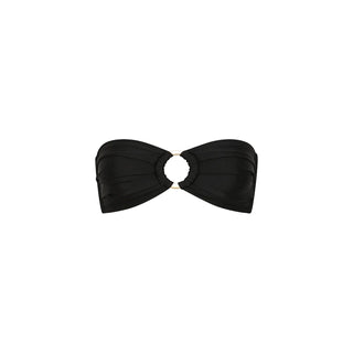 Kulani Kinis Strapless Bandeau Bikini Top - Twilight Black