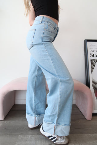 JBD Cuffed Light Denim Jeans