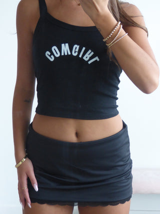 “Cowgirl” Black Tank Top