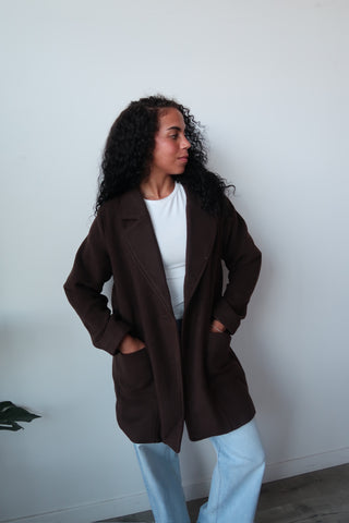 Thread And Supply Chocolate Brown Willa Coat