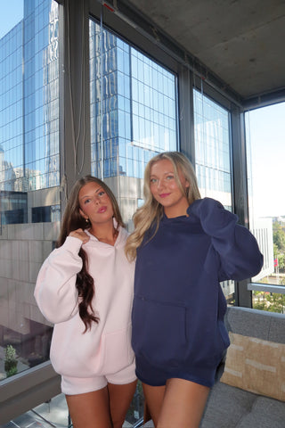 Pale Pink Staple Oversized Hoodie