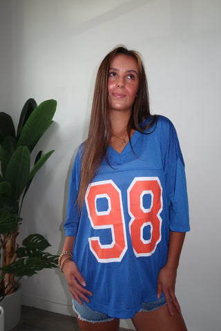 Blue & Orange Oversized Jersey