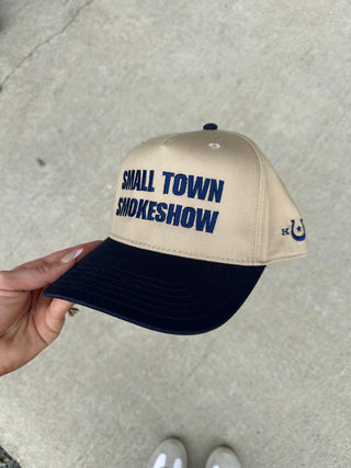 “Small Town Smokeshow” Trucker Hat - Navy & Khaki