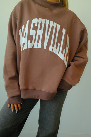 Nashville/Broadway Reversible Mockneck Sweatshirt