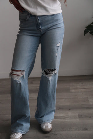 Flying Monkey High Rise Wide Leg Jeans