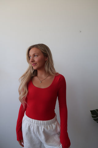 Red Butter Soft Round Neck Long Sleeve Top