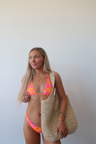 Kulani Kinis Classic Tie Halter Bikini Top - Honey Baby