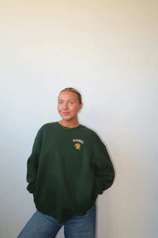 Green NDSU Bison Crewneck