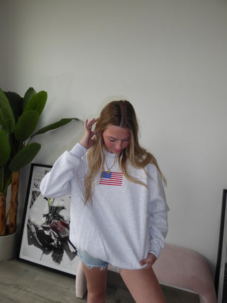 American Flag Crewneck