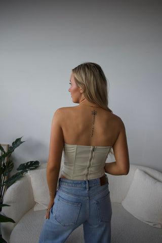 Double Lined Linen Corset
