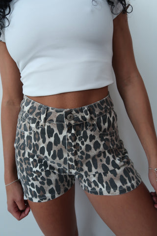 Leopard Print Shorts