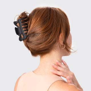 Kitsch Recycled Plastic Large Claw Clip 2 Piece Set - Black & Tort