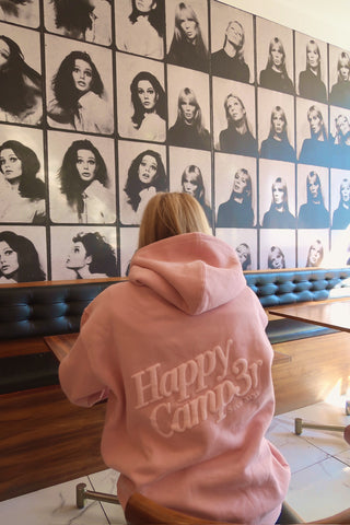 Happy Camp3r Vintage Mauve Puff Series Hoodie