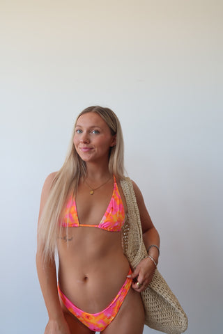 Kulani Kinis Classic Tie Halter Bikini Top - Honey Baby