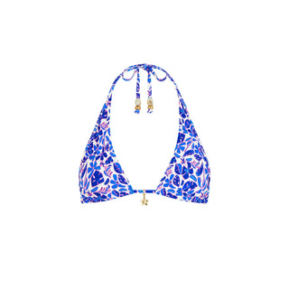 Kulani Kinis Bind Tie Halter Top - Ocean Colada