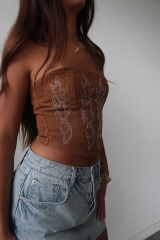 Light Wash Denim Skort