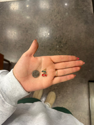 Cherries Charm (Gold)