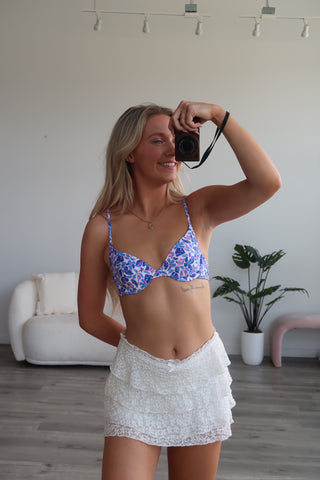 Kulani Kinis Slim Underwire Bra Bikini Top - Ocean Colada