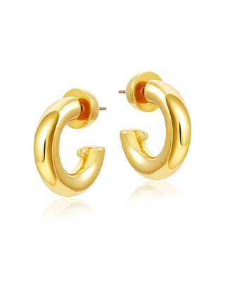 Cult Of Sun Medium Gold Hoop Earrings