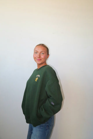 Green NDSU Bison Crewneck