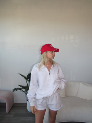 Ash Staple Oversized Quarter Zip