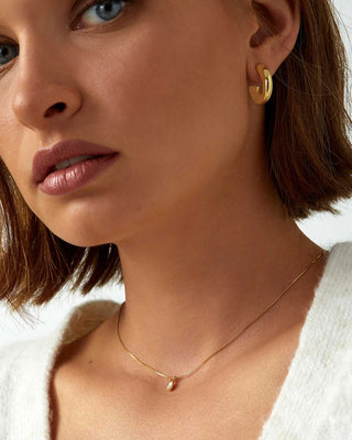 Cult Of Sun Medium Gold Hoop Earrings