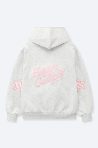 Happy Camp3r Cotton Candy Stripes Zip Up Hoodie