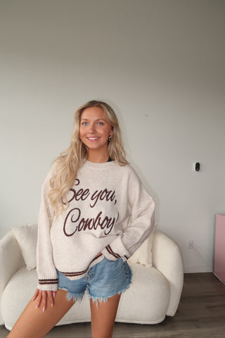 “See You, Cowboy!” Sweater