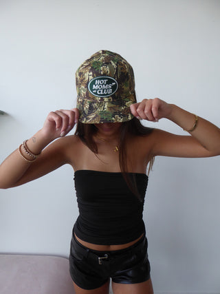 “Hot Moms Club” Camo Trucker Hat