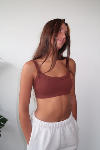 Nutshell Ribbed Bra Top
