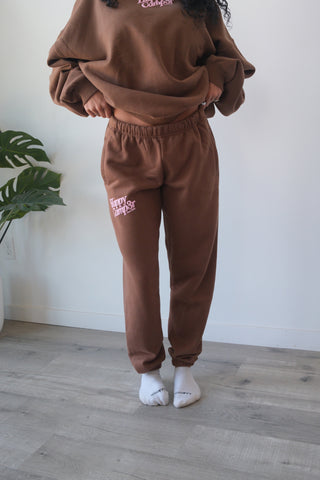 Happy Camp3r Chocolate Joggers